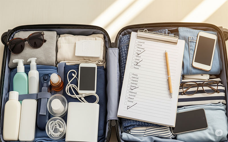 چک لیست سفر | همه آنچه برای بستن چمدان نیاز دارید
